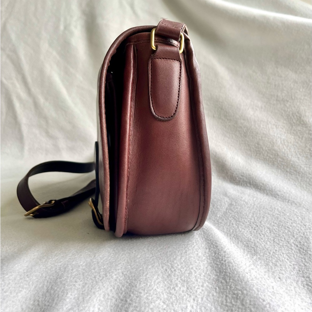 Vintage Coach Saddle Bag – Mahogany – Style 9851 - Picture 4 of 15